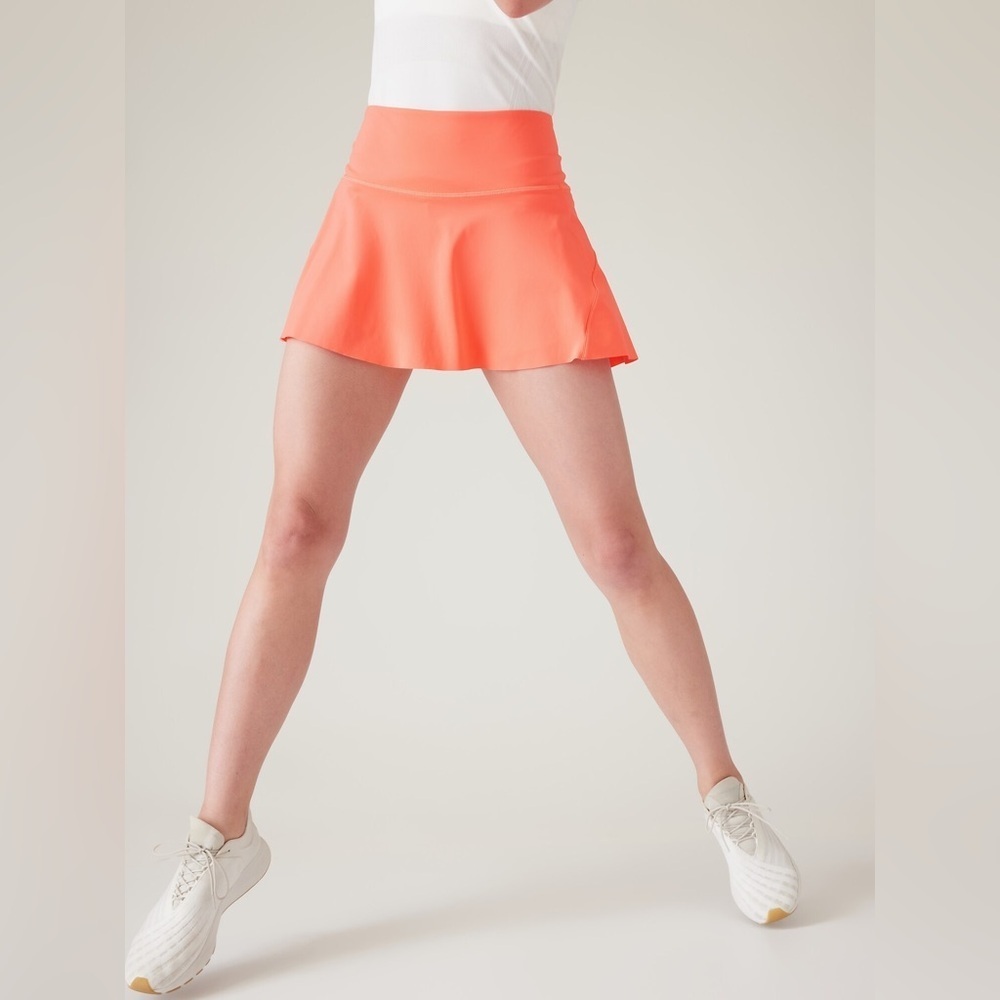 NWOT! Athleta Ace Tennis 13.5” Skort, Women’s XXS, Sunset Glow